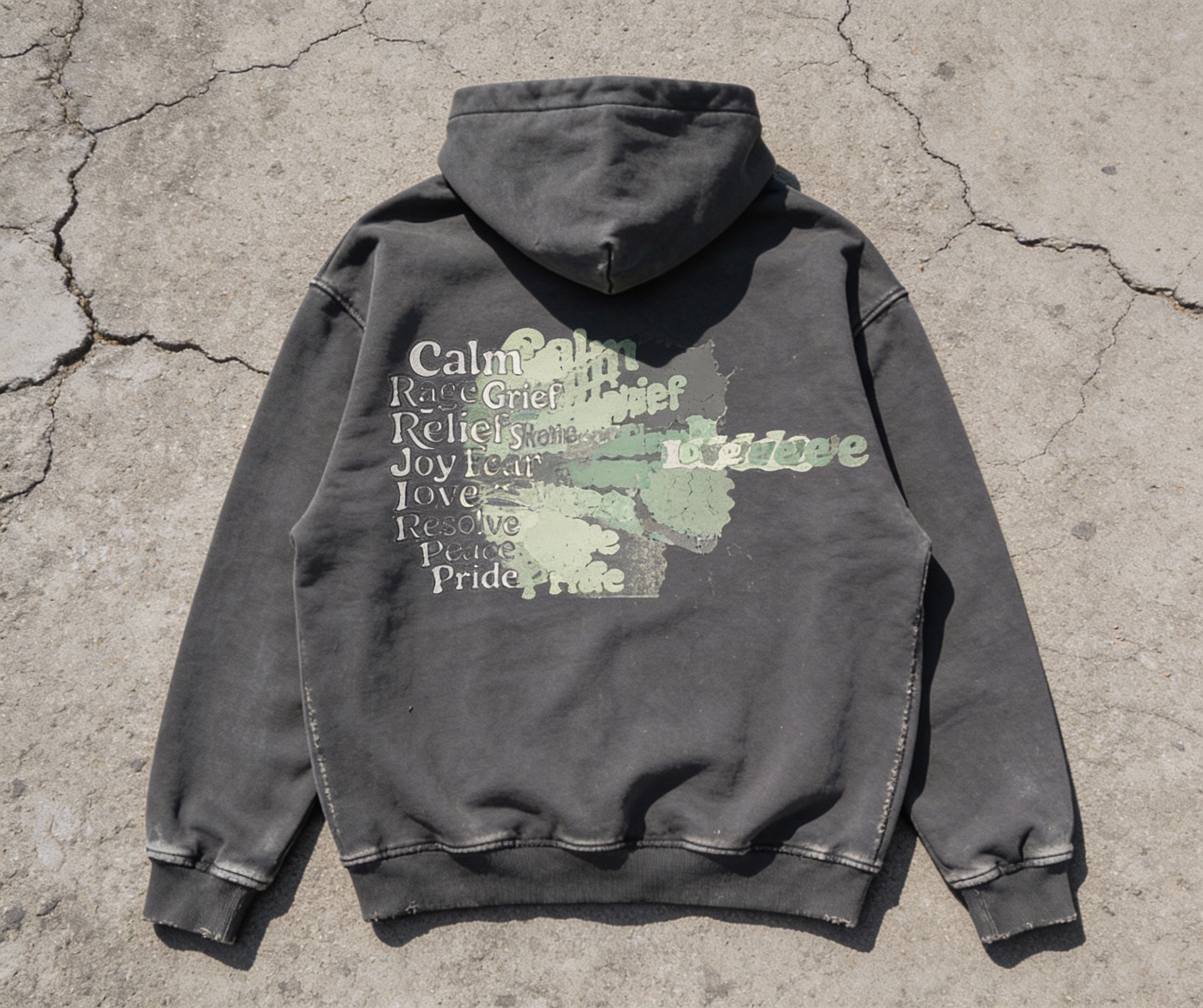 EMOTIONS | POWER Faded Hoodie