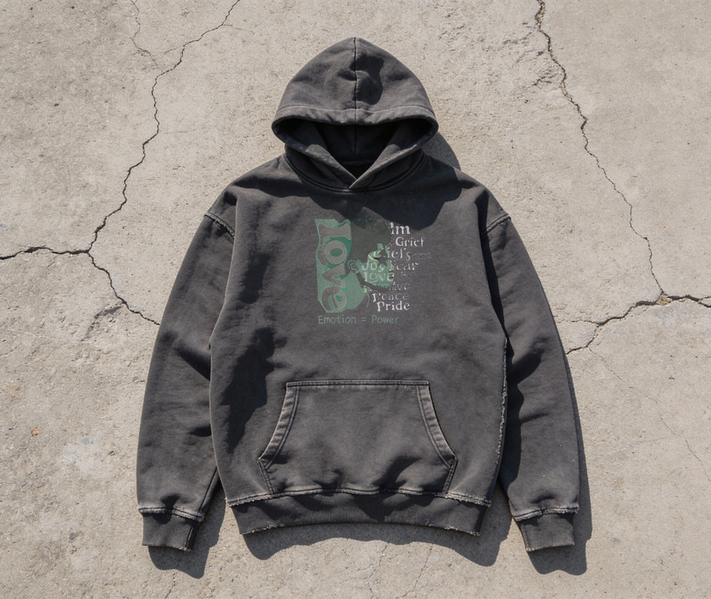 EMOTIONS | POWER Faded Hoodie