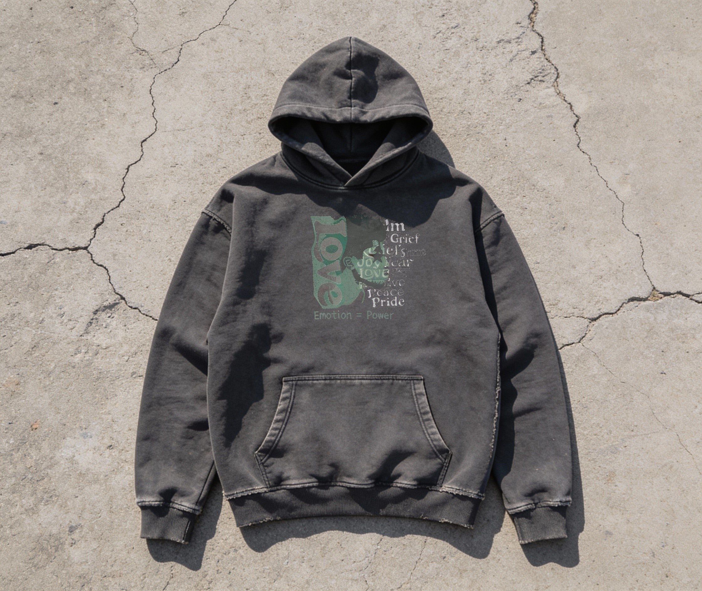 EMOTIONS | POWER Faded Hoodie