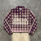 Inner Control – Plaid Embroidered Cropped Jacket