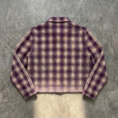 Inner Control – Plaid Embroidered Cropped Jacket