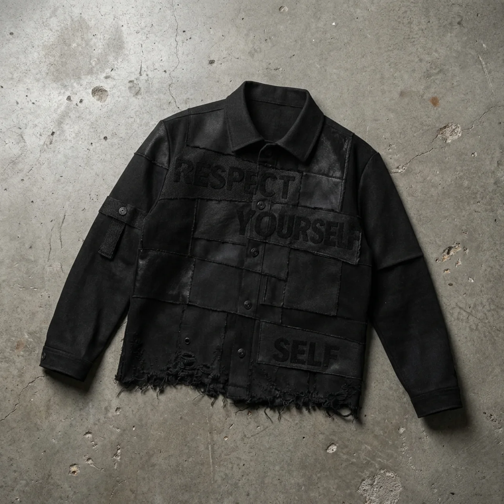 Self Respect Panel - Distressed Cropped Jacket