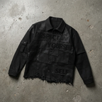 Self Respect Panel - Distressed Cropped Jacket