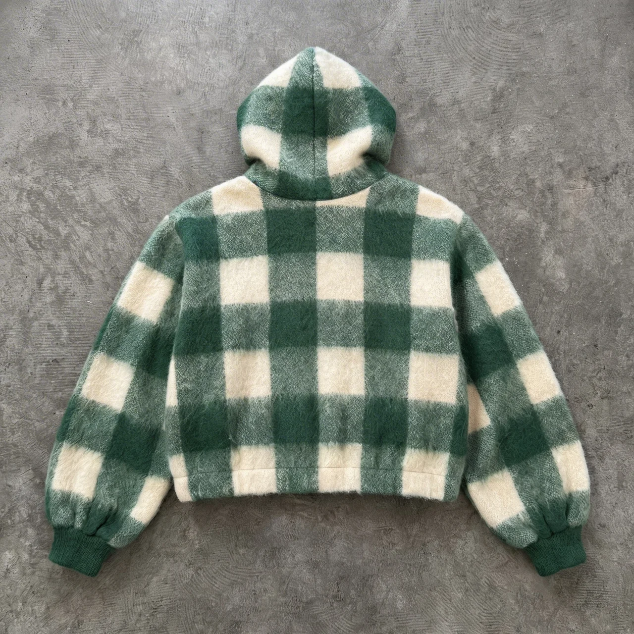 Peace Within – Checkered Fleece Hoodie