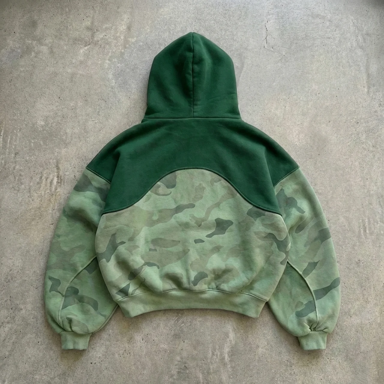 Peace Over Pressure – Camo Panel Zip Hoodie